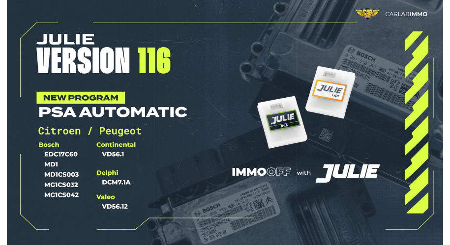 - Julie - Version 116 - PSA Automatic