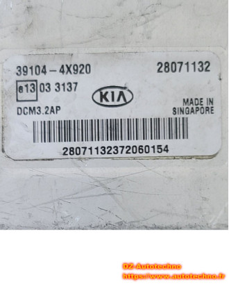 KIA Grand Sedona 2007 ENGIN CONTROL MODULE 39104-4X920 dcm3.2AP